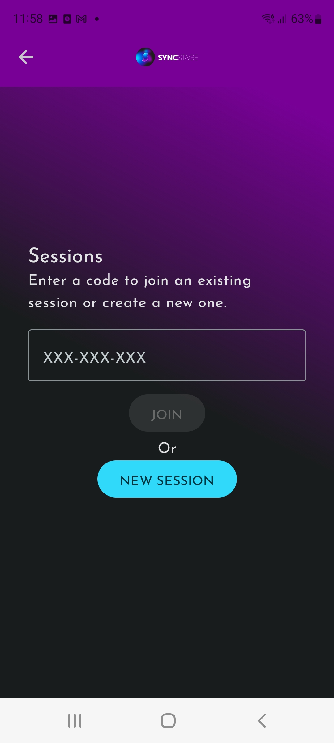 alt Create a session